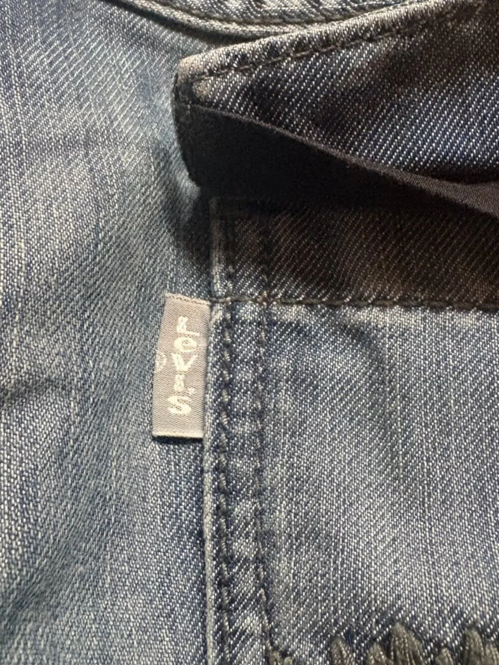Levi's SilverTab Slim Straight Jeans 38x32 Blue Flap Pocket Y2K